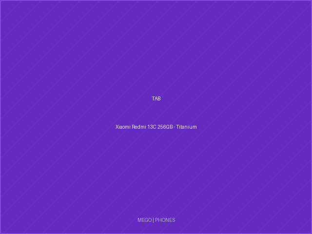 Xiaomi Redmi 13C 256GB - Titanium