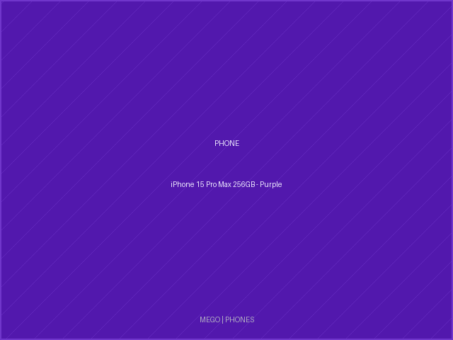iPhone 15 Pro Max 256GB - Purple