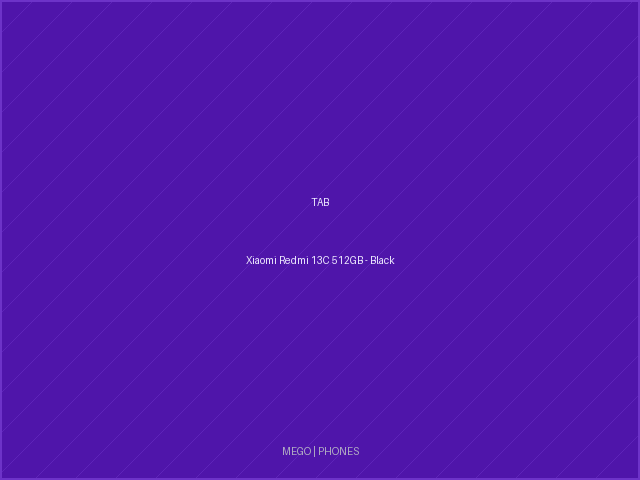 Xiaomi Redmi 13C 512GB - Black