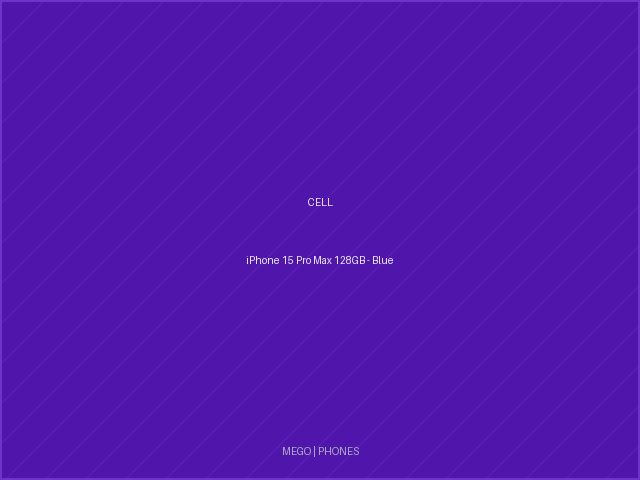 iPhone 15 Pro Max 128GB - Blue