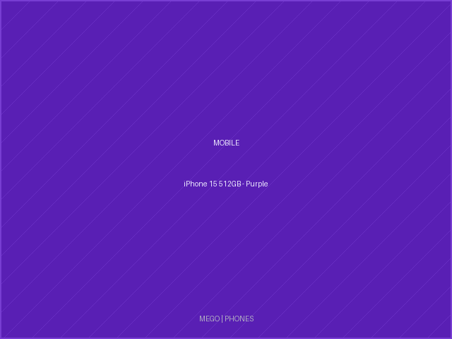 iPhone 15 512GB - Purple