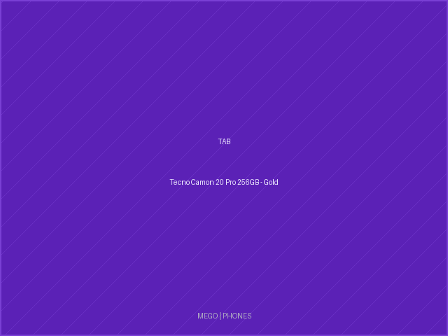 Tecno Camon 20 Pro 256GB - Gold