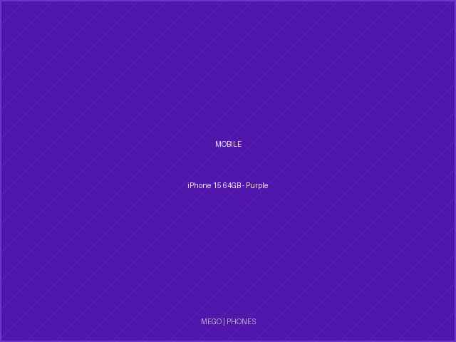 iPhone 15 64GB - Purple
