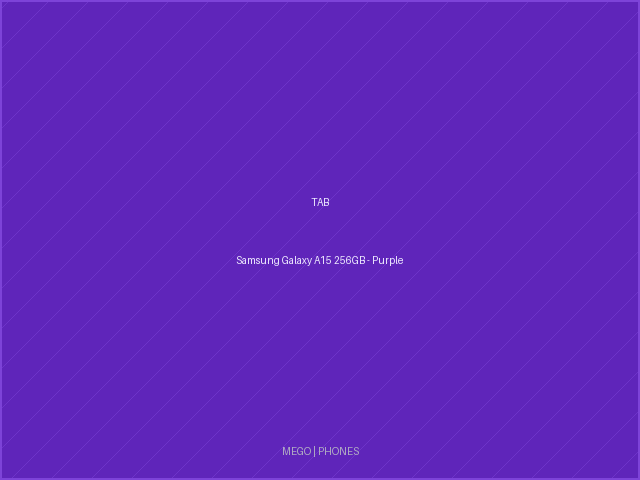 Samsung Galaxy A15 256GB - Purple