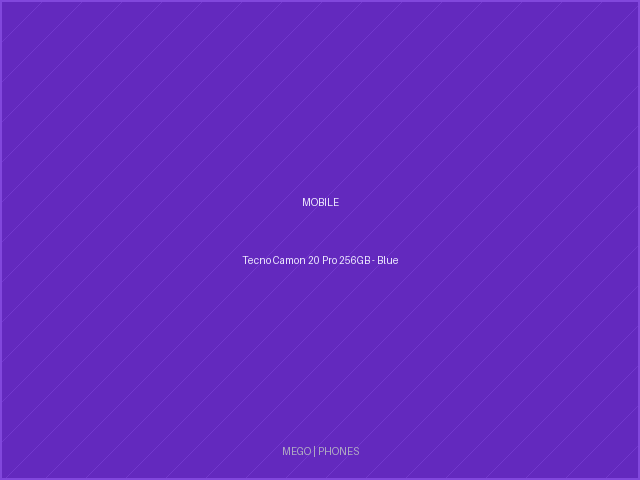 Tecno Camon 20 Pro 256GB - Blue