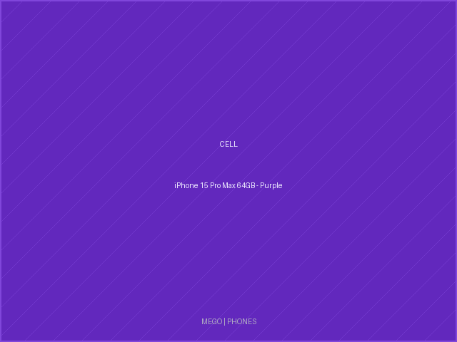 iPhone 15 Pro Max 64GB - Purple