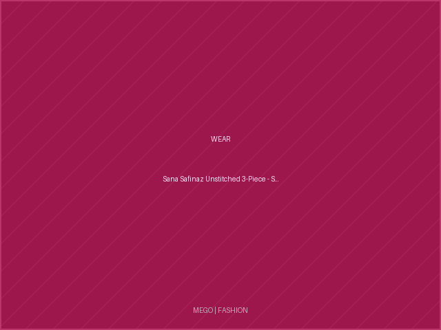 Sana Safinaz Unstitched 3-Piece - Size 44