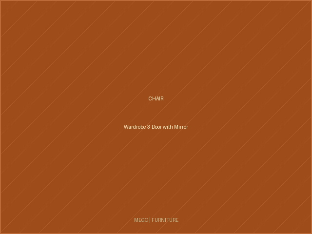 Wardrobe 3-Door with Mirror