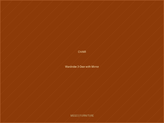 Wardrobe 3-Door with Mirror