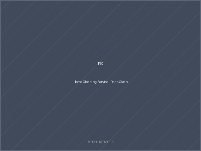 Home Cleaning Service - Deep Clean