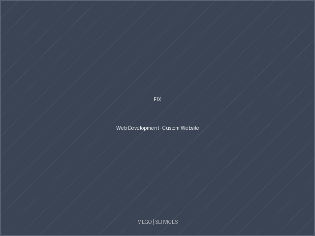Web Development - Custom Website