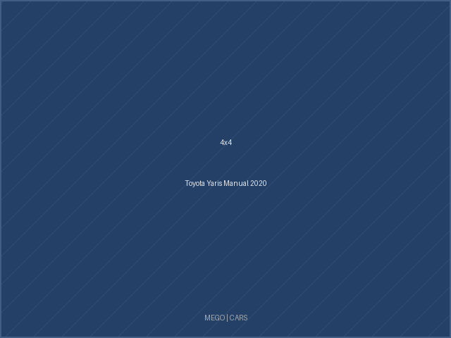 Toyota Yaris Manual 2020